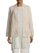 Eileen Fisher Undyed Linen Kimono Jacket