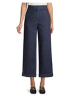 Theory Straight Cuff Wide-leg Jeans