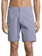 Orlebar Brown Dane Ii Gingham Cotton Shorts