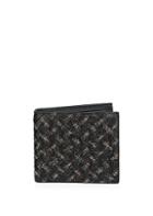 Bottega Veneta Leather Microdots Woven Bi-fold Wallet