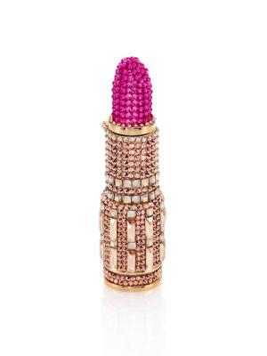 Judith Leiber Couture Lipstick Swarovski Crystal Pillbox
