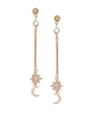 Ettika Ettika Star & Moon Drop Earrings