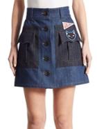 Miu Miu Denim Pocket Skirt