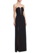 Halston Heritage Strapless Sweetheart Gown
