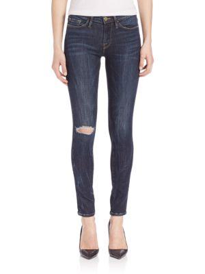 Frame Le Distressed Skinny Jeans