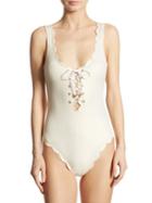 Marysia Palm Springs Tie Maillot Swimsuit