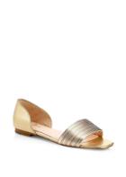 Kate Spade New York Henley Metallic Leather Flat Sandals