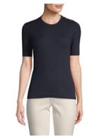 Tory Burch Taylor Short-sleeve Cashmere Sweater