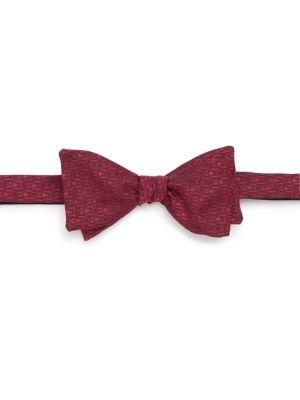 Salvatore Ferragamo Printed Silk Bow Tie