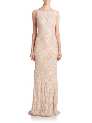 Jovani Sequined Lace Gown