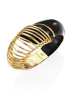 Alexis Bittar Coiled Lucite Hinge Cuff