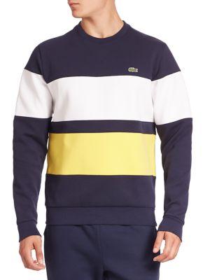 Lacoste Striped Long Sleeve Sweatshirt