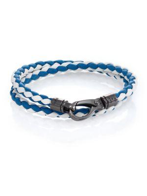 Tod's Leather Double-wrapped Bracelet