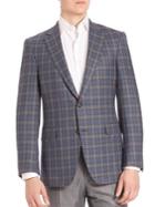 Saks Fifth Avenue Collection Samuelsohn Tartan Wool Plaid Jacket