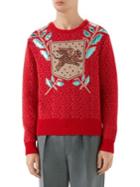 Gucci Wool Jacquard Knit Sweater