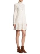 See By Chloe Ruffled Lacy Jersey Dress