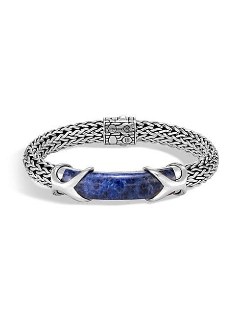 John Hardy Classic Lapis Lazuli & Silver Chain Bracelet