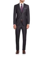 Saks Fifth Avenue Collection By Samuelsohn Pinstriped Wool Suit