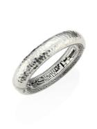 John Hardy Classic Chain Large Hammered Sterling Silver Bangle