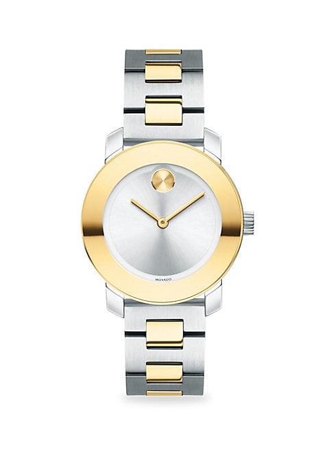 Movado Bold Two-tone Stainless Steel Bracelet Watch