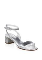 Tod's Metallic Leather Ankle-strap Sandals