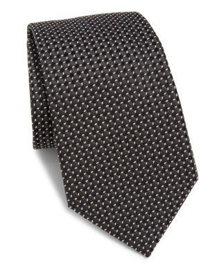Armani Collezioni Micro-patterned Silk Tie