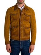 Dsquared2 Textured Suede Leather Jacket