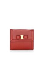 Salvatore Ferragamo French Continental Vara Bow Leather Wallet