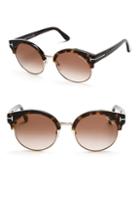 Tom Ford Eyewear Alissa 54mm Clubmaster Sunglasses