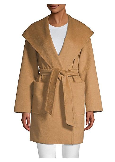 Max Mara Rialto Hooded Wool Wrap Jacket