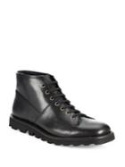 Prada Leather Lace-up Boots