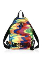 Moschino Rainbow-print Nylon Backpack