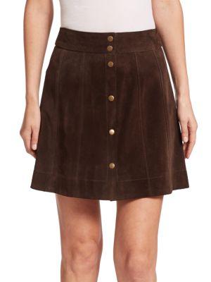 Frame Suede Mini Skirt
