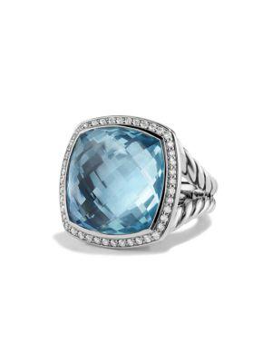 David Yurman Albion Ring With Diamonds In Sterling Silver