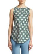 Theory Floral Print Racer Top