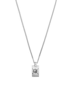 Gucci Guccighost Sterling Silver Necklace