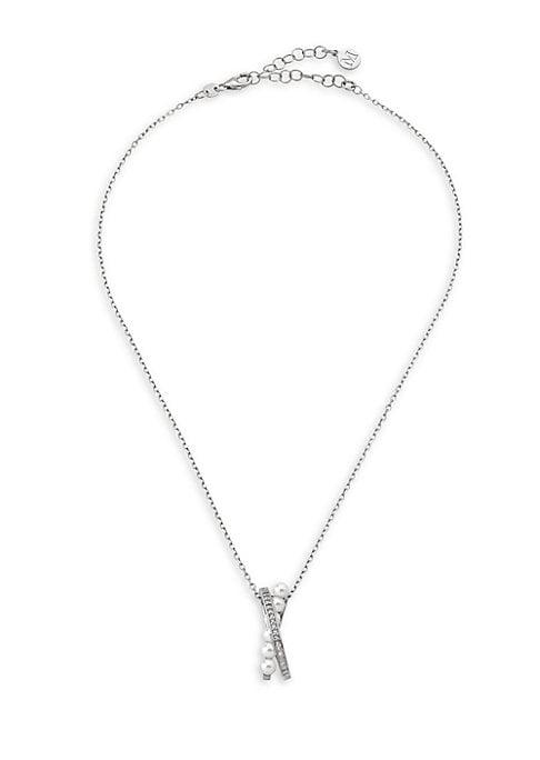 Majorica 4mm White Pearl Pendant Necklace