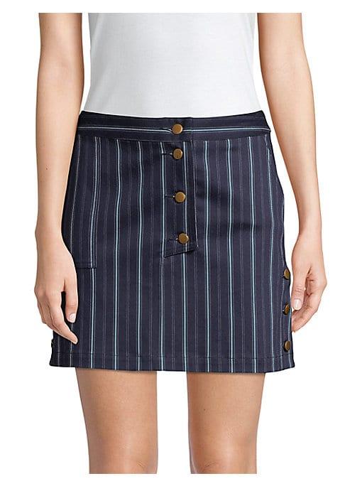 Amur Pinstripe Mini Skirt