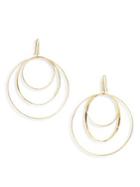 Lana Jewelry 15-year Anniversary 3-tier Flat Circle Earrings