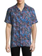 Etro Floral And Paisley Linen Button-down Shirt