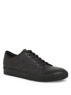 Lanvin Low-top Textured Calf Leather Sneakers