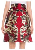 Dolce & Gabbana Silk-blend Jacquard A-line Skirt