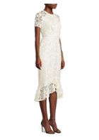 Shoshanna Edgecombe Crocheted Lace Midi Dress