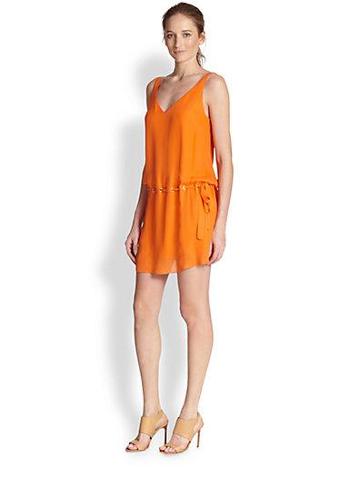 Haute Hippie Silk Drop-waist Dress