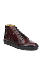 Saks Fifth Avenue Collection Wing Tip Leather High-top Sneakers