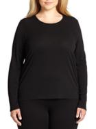 Eileen Fisher, Plus Size Plus Stretch Silk Jersey Top