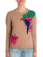 Valentino Tropical Dream Embroidered Cashmere Sweater