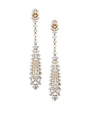 Adriana Orsini Leia Swarovski Crystal Linear Drop Earrings