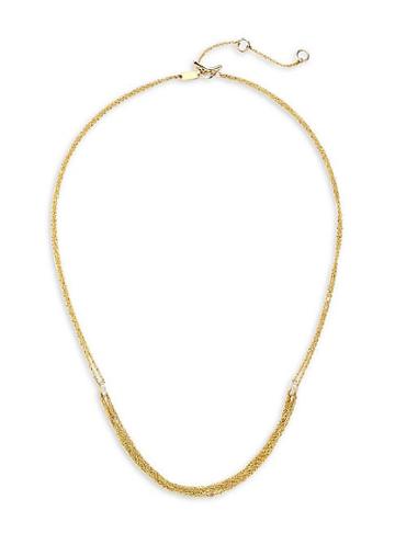Celara 14k Yellow Gold & Diamond Multi-chain Necklace