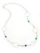 Stephanie Kantis Love Turquoise, Citrine & White Quartz Long Necklace